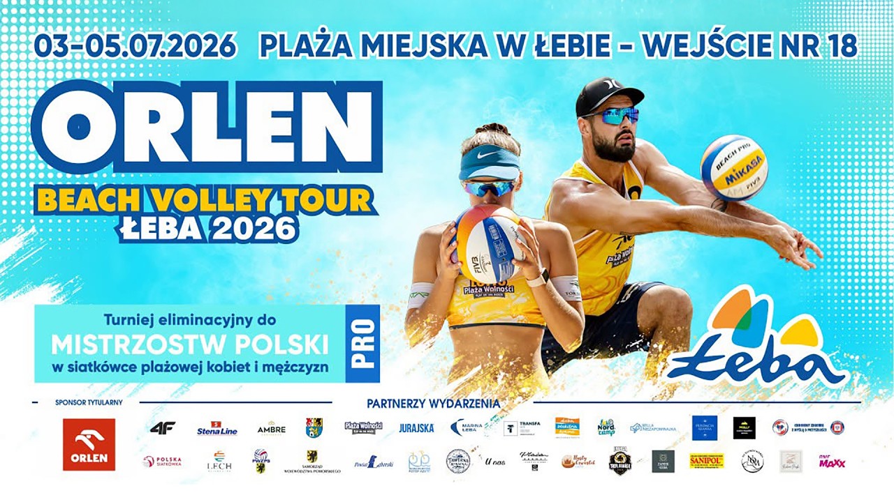🔴 NA ŻYWO: ORLEN Beach Volley Tour &ndash; Łeba 2026 | Dzień 2 | BOISKO 1 🏐