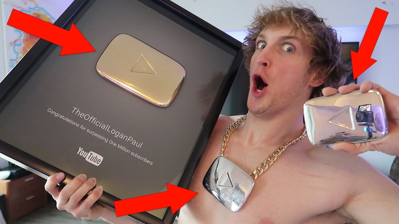 DESTROYING MY FIRST GOLD YOUTUBE PLAY BUTTON!