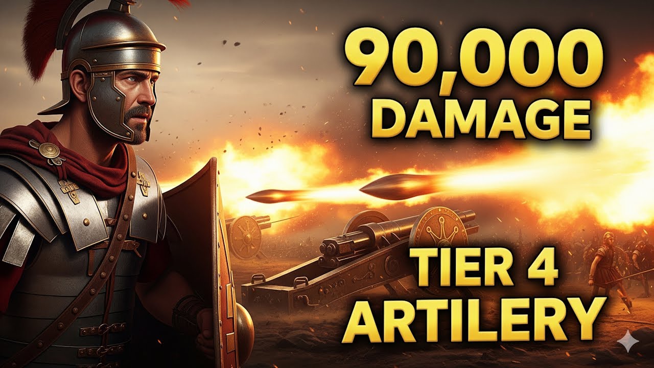 Total War: Arena | Roman Tier 4 Artillery | 90,000 Damage Nuking Units!