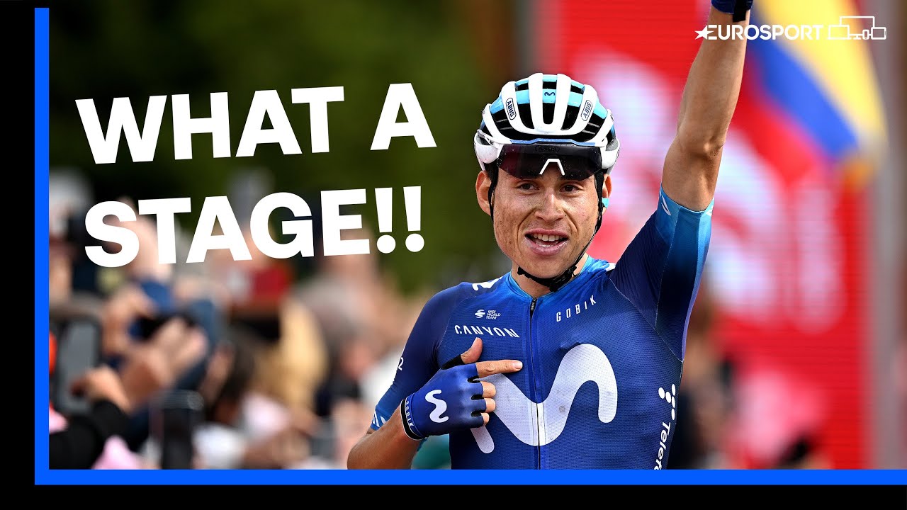 Einer Rubio Wins Chaotic Stage 13 Of Giro d'Italia Arter Torrential Conditions! | Eurosport