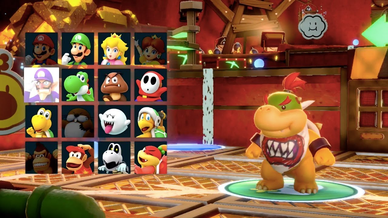 Super Mario Party - King Bob-omb's Powderkeg Mine (Bowser, Wario, Rosalina & Bowser Jr)