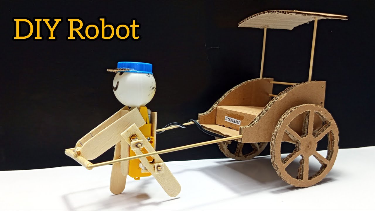 Creative Walking Robot out of Trash