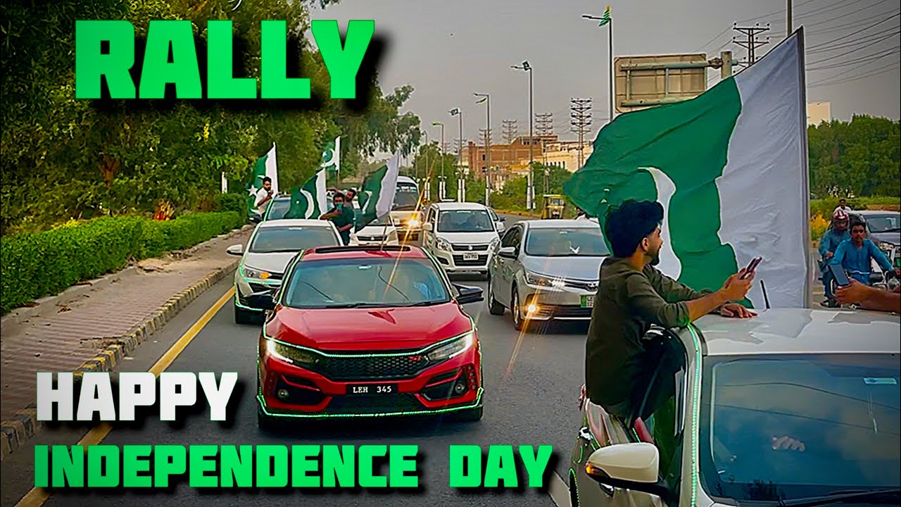 14th August Prepared Night Car Rally | Green Lights & Independence Spirit 🇵🇰✨