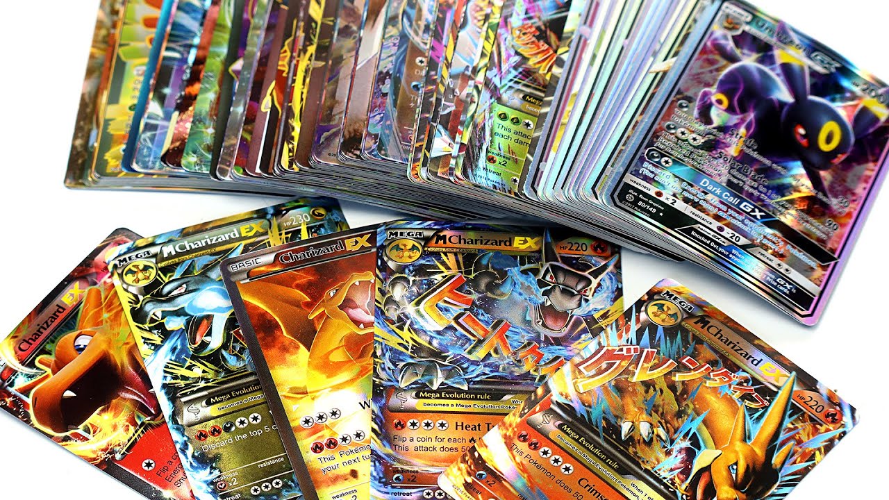 Unboxing Pokemon Cards Box 100pcs - GX EX MEGA from Aliexpress