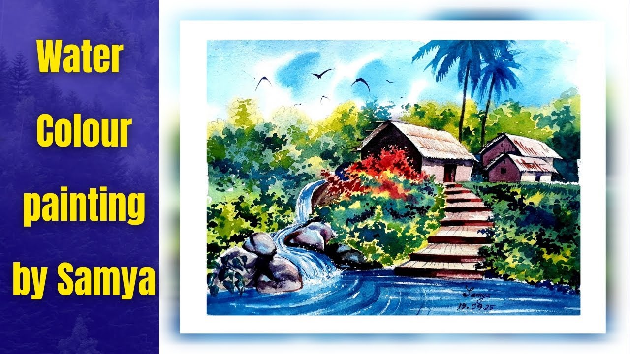Watercolor painting: 