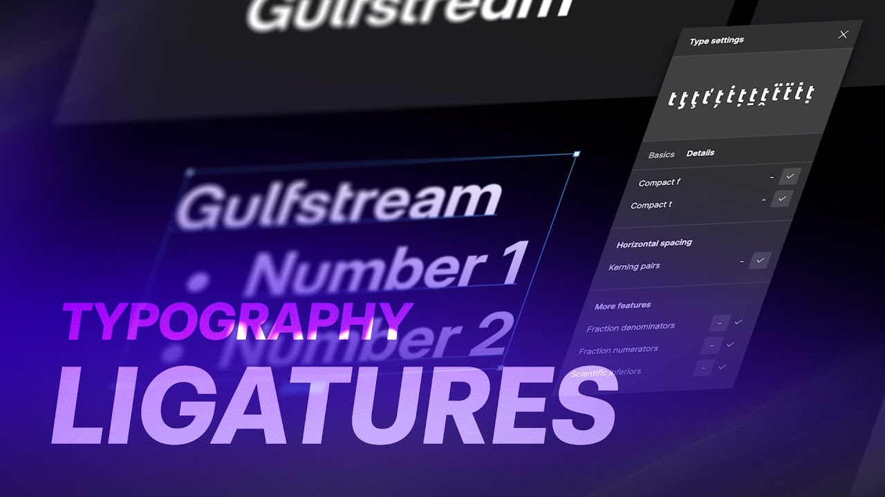 Basics of Typography Ligatures