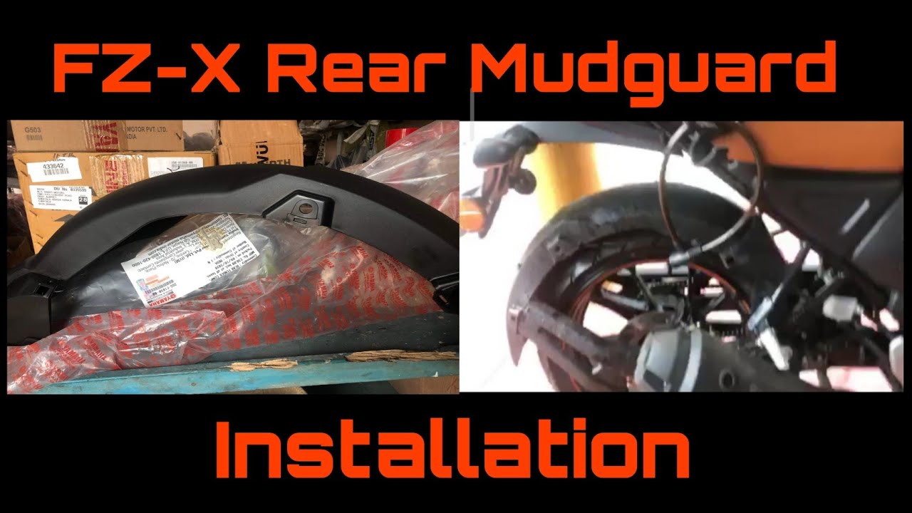 Yamaha FZ-X Rear Mudguard Issue 😀