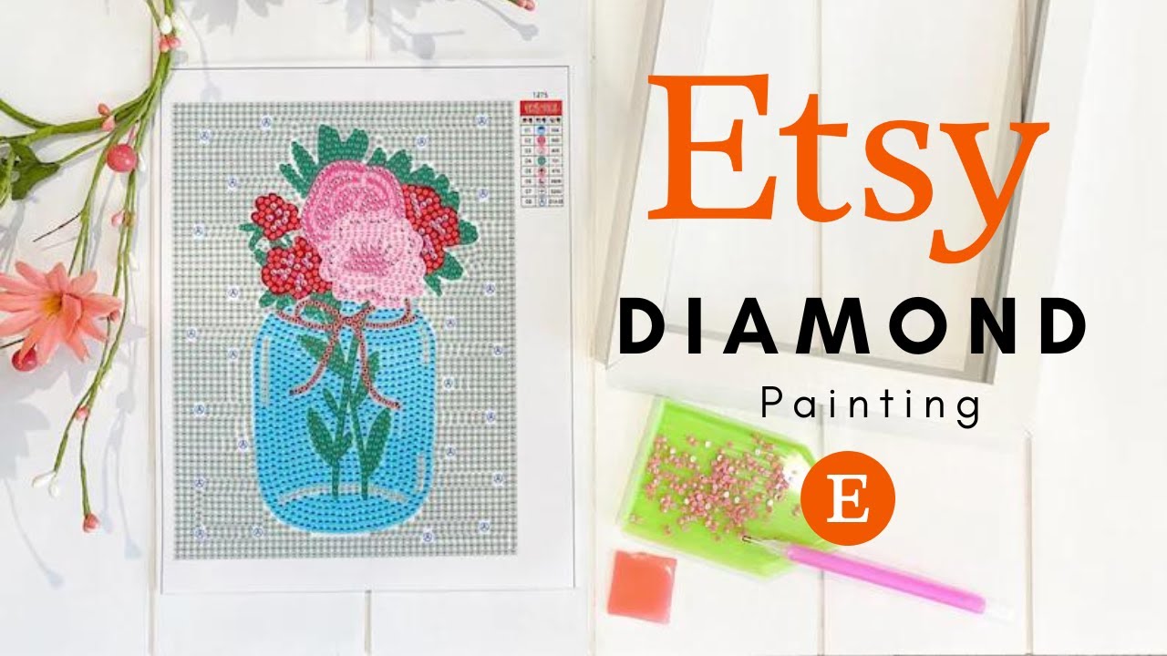 I Tried a ESTY Diamond Painting 💎 (Was It Worth It?) #asmr #art #diamondpainting