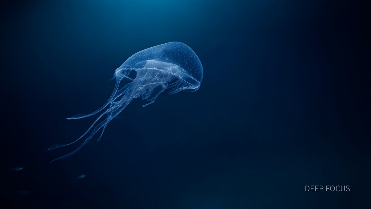 Deep Sea Focus — Calm Jellyfish Ambient for Deep Work (3 Hours)