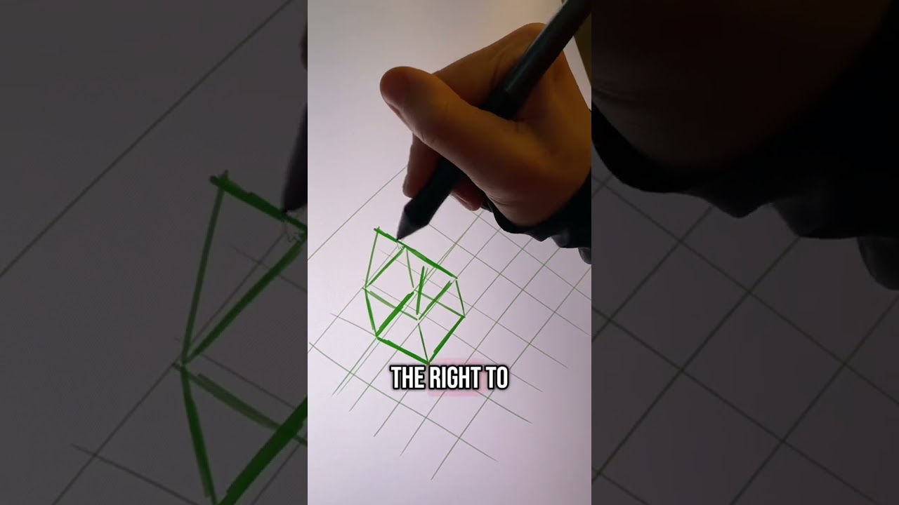 How to draw isometric perspective #art #draw #artist #drawing #isometric