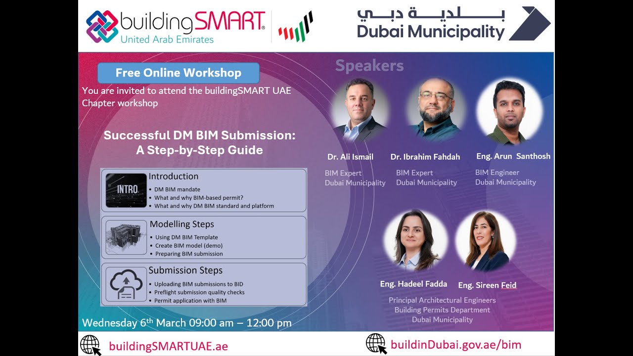 Workshop - Successful Dubai Municipality BIM Submission:  A Step by Step Guide