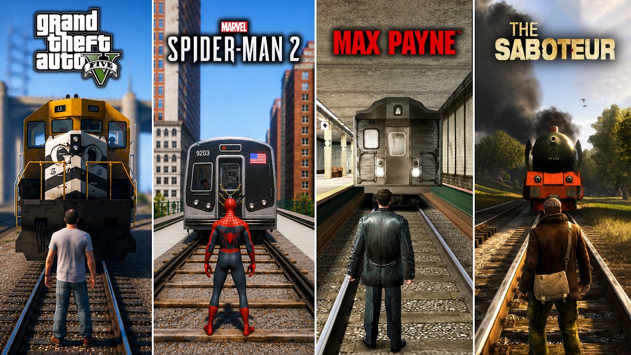 Hit by a Train in 25 Different Games