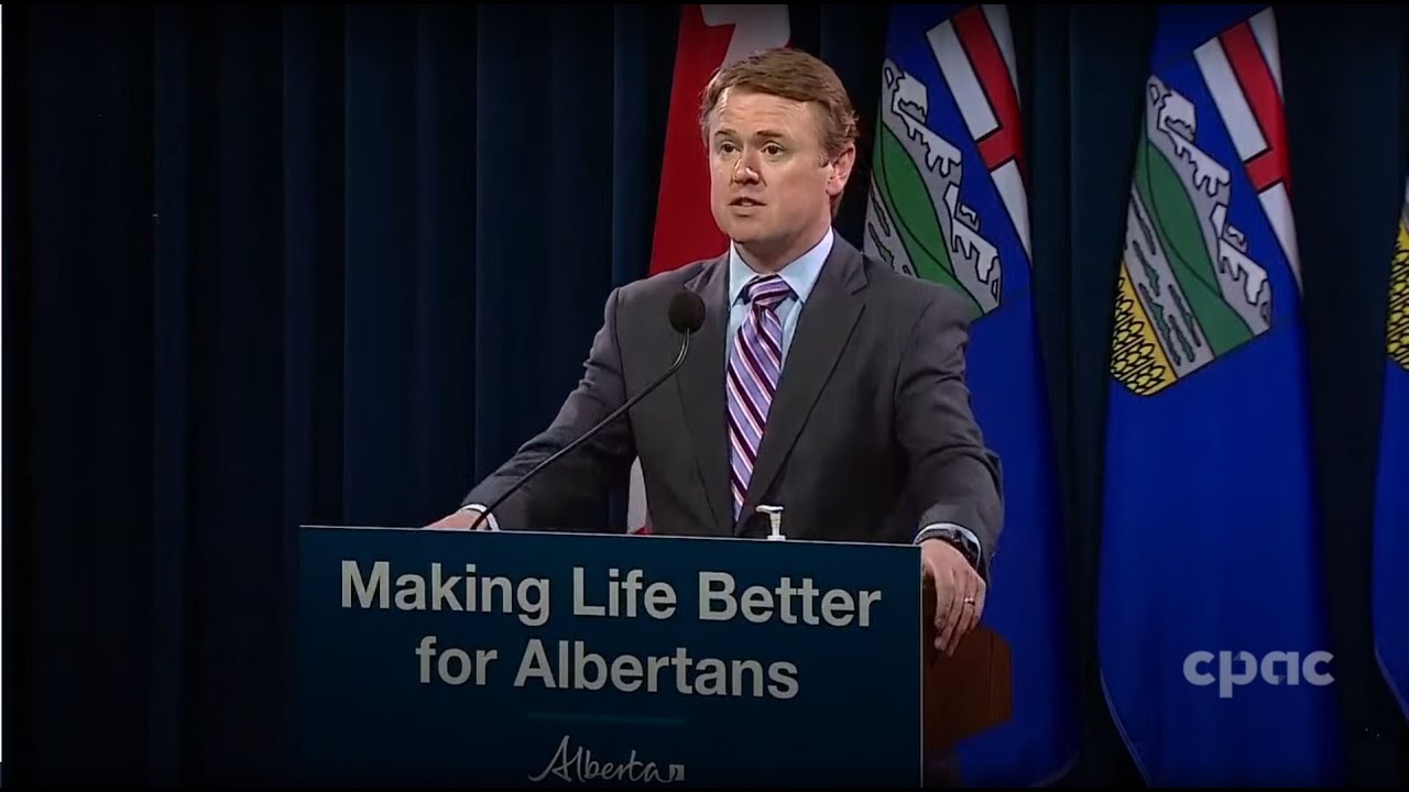 Alberta Health Minister Tyler Shandro makes an announcement on long-term care &ndash; July 9, 2021