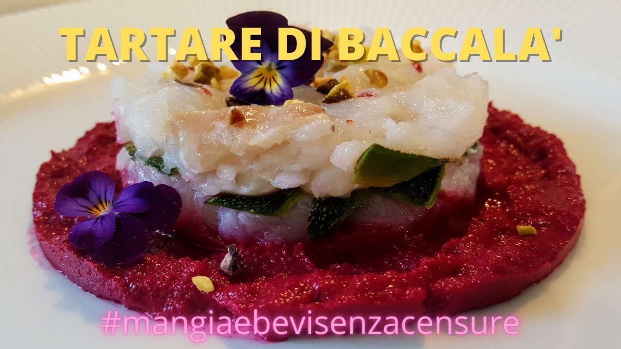 TARTARE DI BACCALA' #mangiaebevisenzacensure