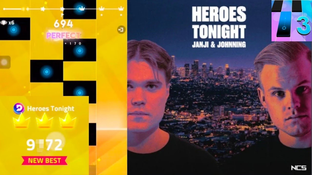 [Deluxe Version] Janji - Heroes Tonight (feat. Johnning) in Magic Tiles 3 | NCS Song