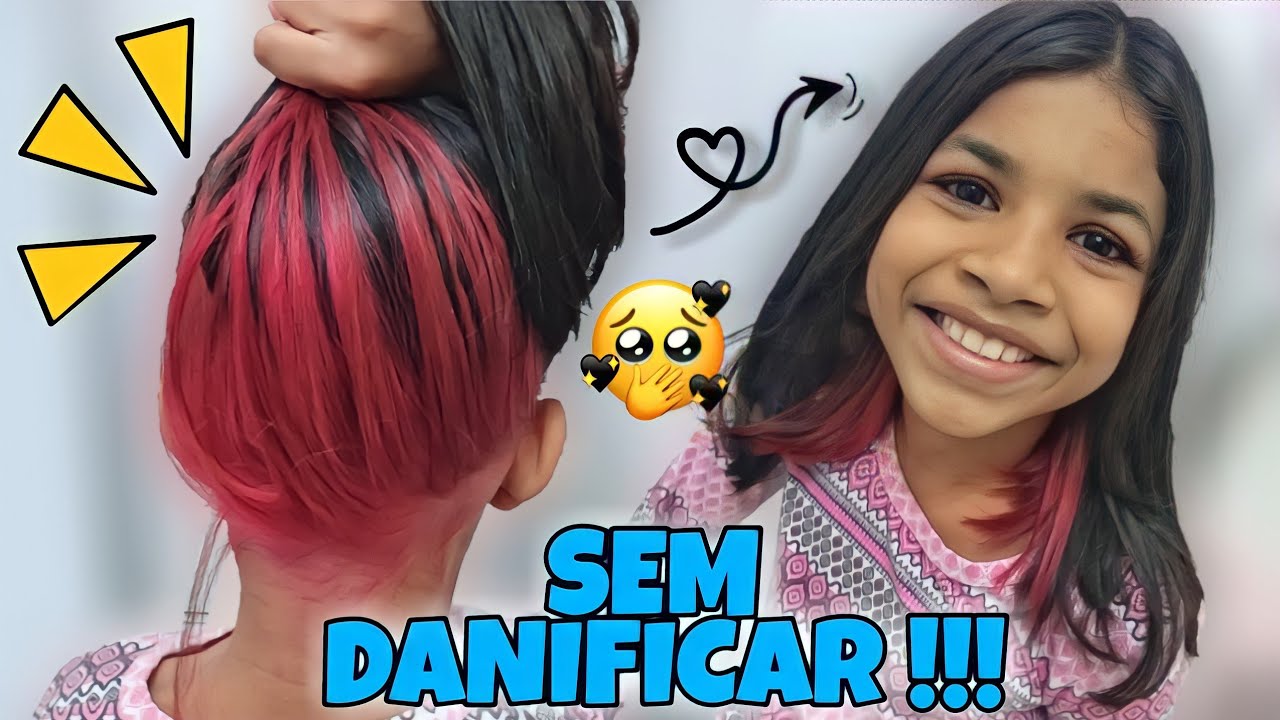 COMO DESCOLORIR E PINTAR O CABELO EM CASA ( MECHA ROSA ) | MUNDODEMARIAEMAISA