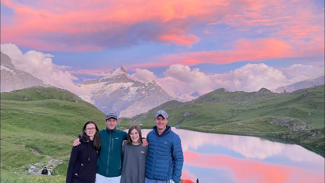Grindelwald First Adventures -First Cliff Walk to Bachalpsee Lake Switzerland and overnight camping