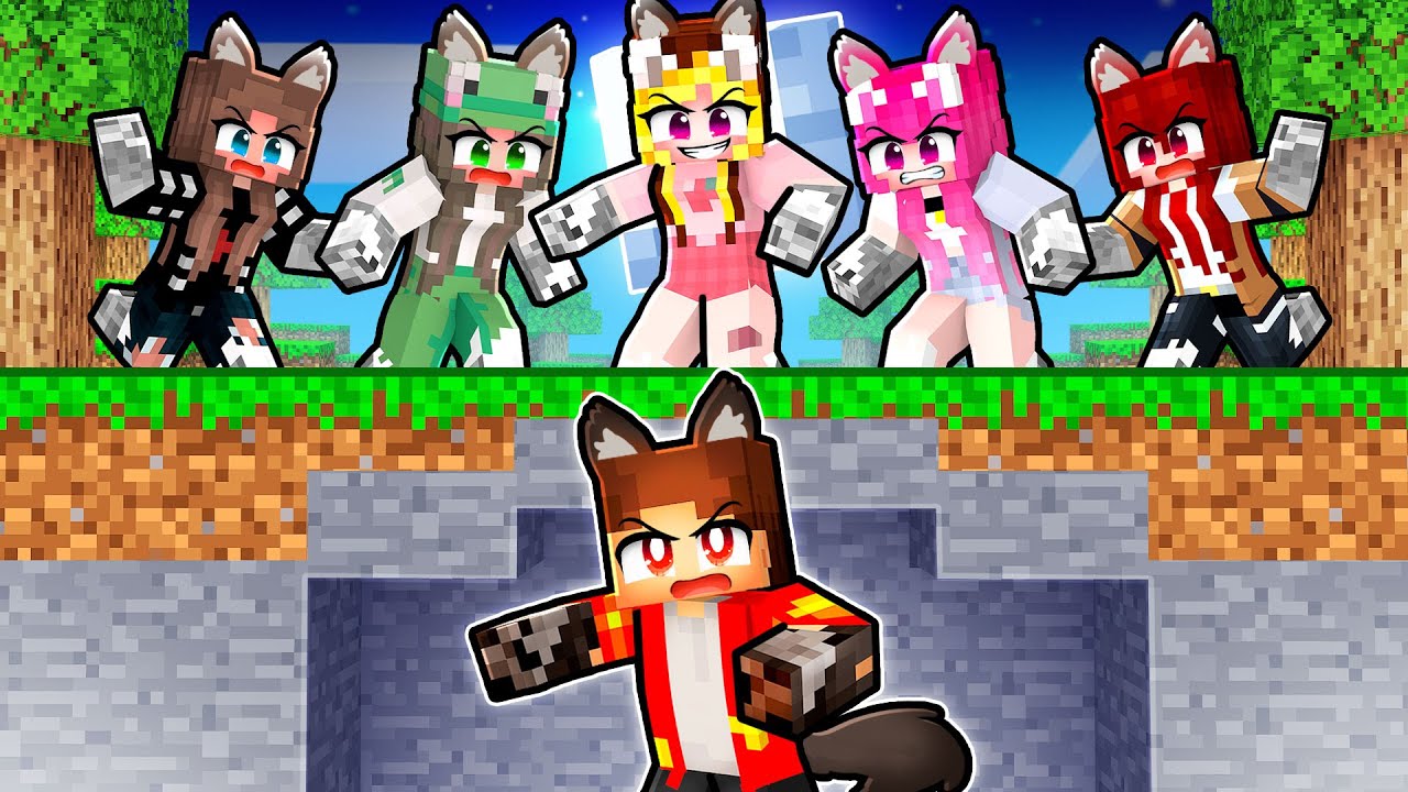 Lupul *ALPHA* Jakey vs Propria HAITA de Lupi pe Minecraft...