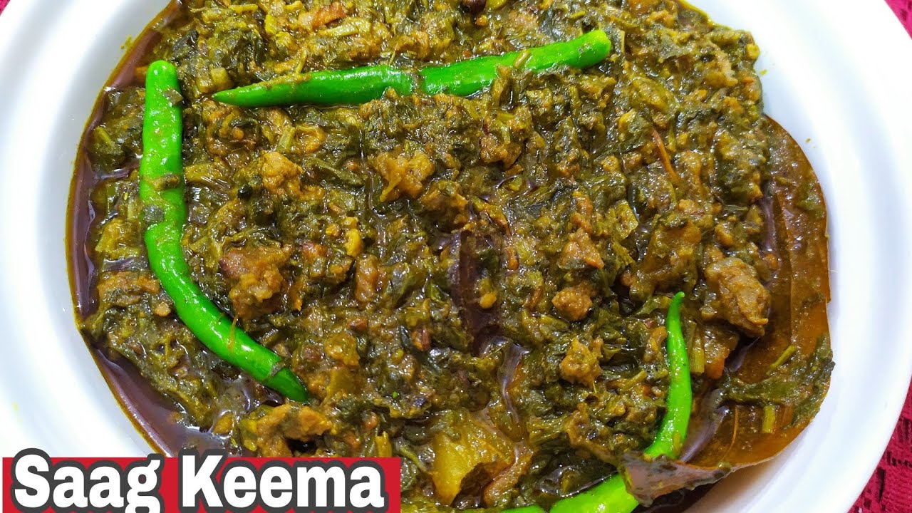Sarson ,Palak Keema/Saag Keema recipe Easy,Healthy and very delicious ❤️ By zaika e lucknow*