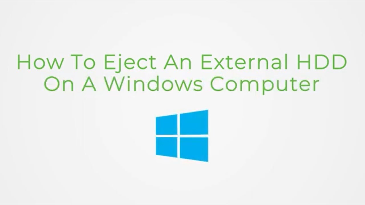 How To Eject An External Drive On A Windows 11 Computer