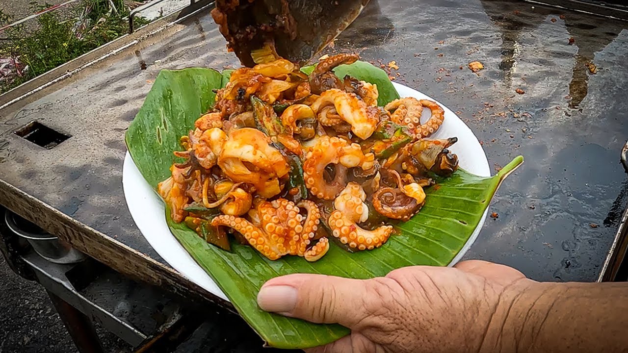 Fantastic Malaysia Street Food In Pantai Remis, Perak - Hotplate BBQ Stingray, Duck Porridge & More