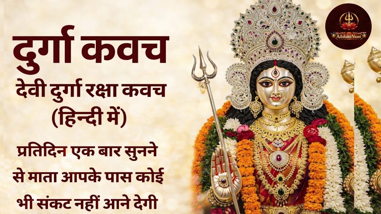 Durga Kavach Mantra | हर संकट से बचाने वाला दिव्य कवच | घर से निकलने से पहले ज़रूर सुने 