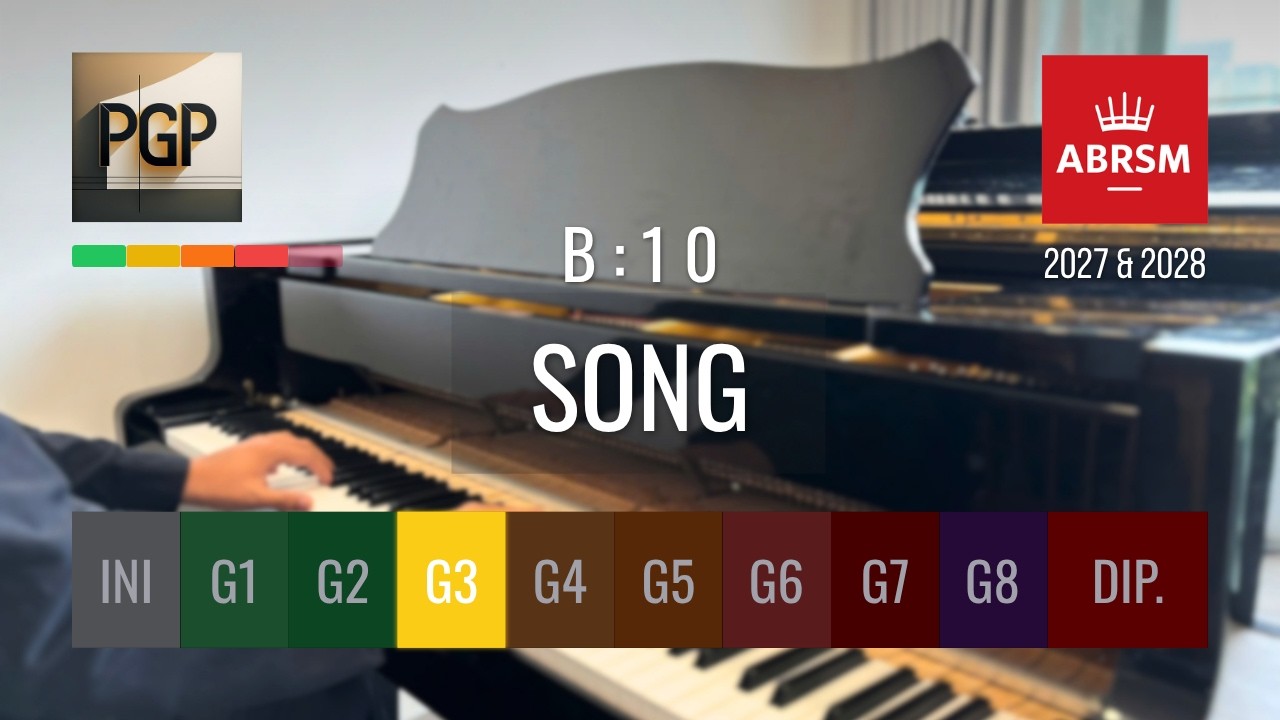 SONG Op. 172 No. 1 by Gurlitt | ABRSM 2025 & 2026 Grade 3 B9 Piano Tutorial