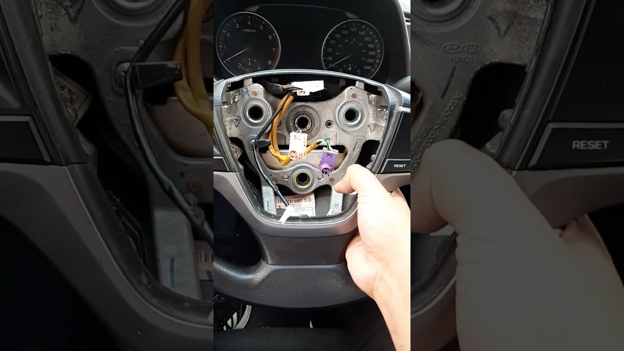 Desmontar Cinta Airbag, Volante y Bolsa de Aire de un Hyndai Elantra 2017 - 2018