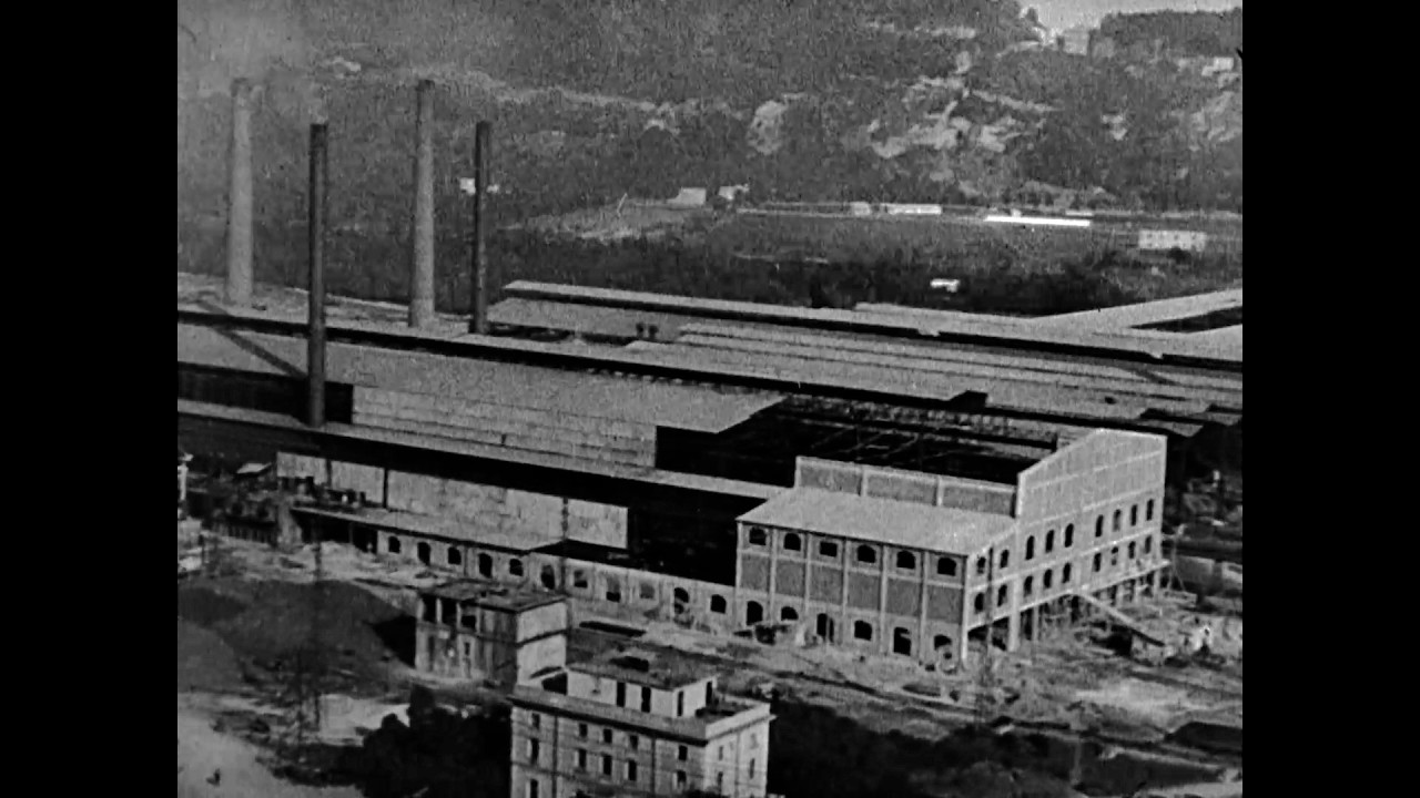 ILVA Bagnoli Napoli - produzione armamenti Prima Guerra Mondiale | Filmato Raro WWI (1914)
