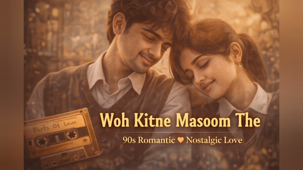 Woh Kitne Masoom The – 90s Romantic Hindi Song | Nostalgic Love | Old Bollywood Vibes.