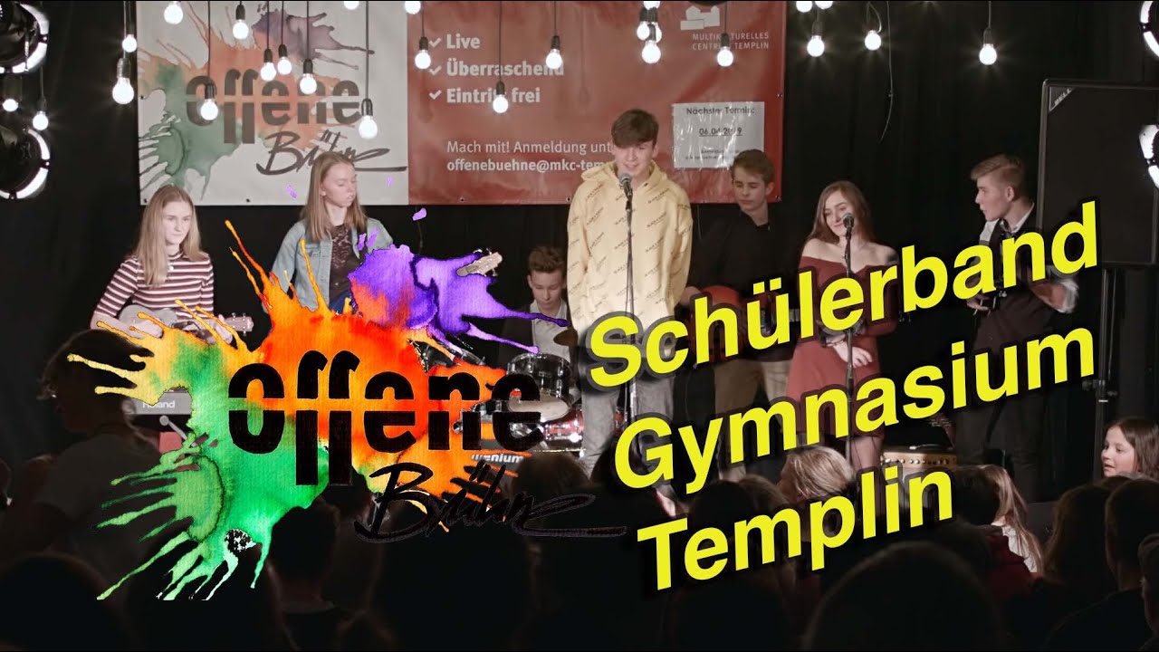 Die Sch&uuml;lerband vom Gymnasium Templin bei der offenen B&uuml;hne im MKC Templin.