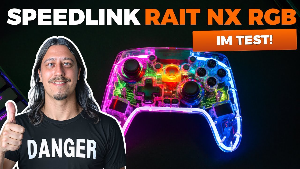 Speedlink RAIT NX RGB Controller Unboxing & Test 🔥 Transparentes Gamepad mit RGB & Hall-Sensoren!