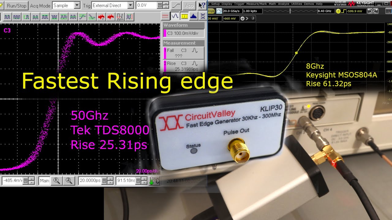 KLIP30 Fast 30ps Pulse Generator for TDR, Impedance and Bandwidth Measurement, Verification 50Ghz