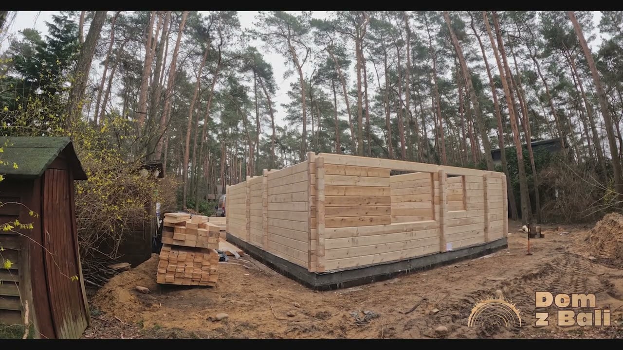 Dom z bala 13x20 w okolicach łodzi