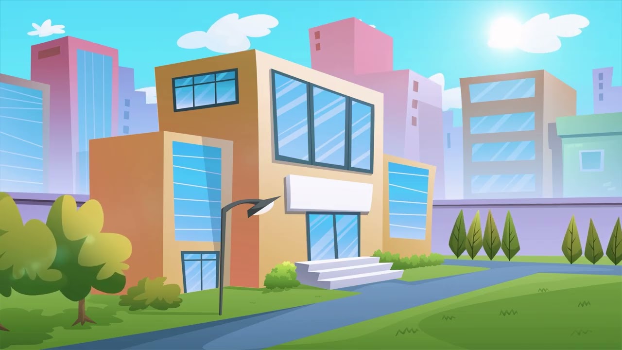 Two Hours Of Ambient Background Noise - Animated Cityscape w/ Bustling City Vibrations