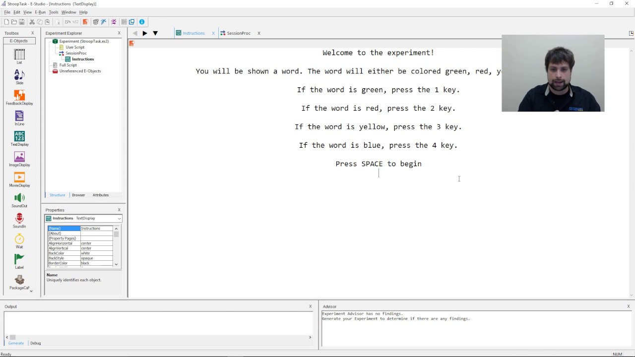 E-Prime 3 Webinar:  Stroop Experiment Walkthrough