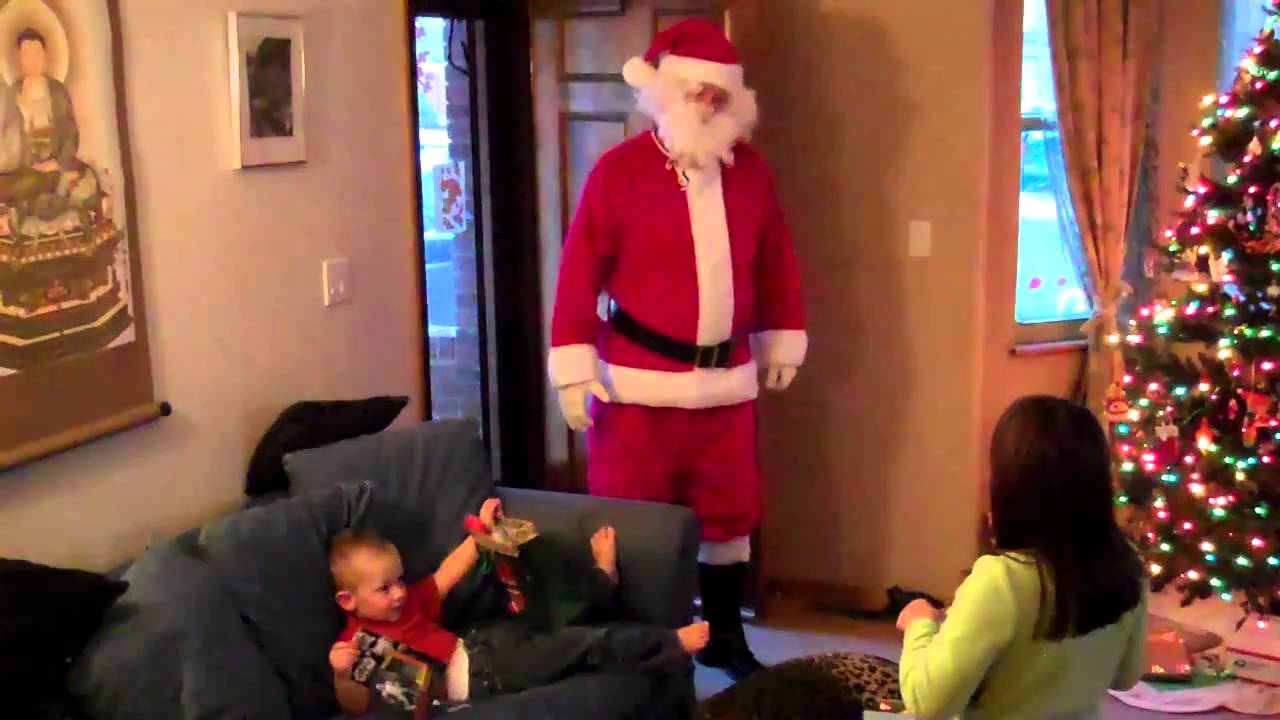 Santa visits our house