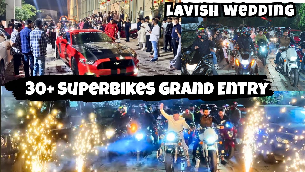 Hyderabadi Biker Ki Shadi😱| Grand Wedding Superbikes Entry🤯 