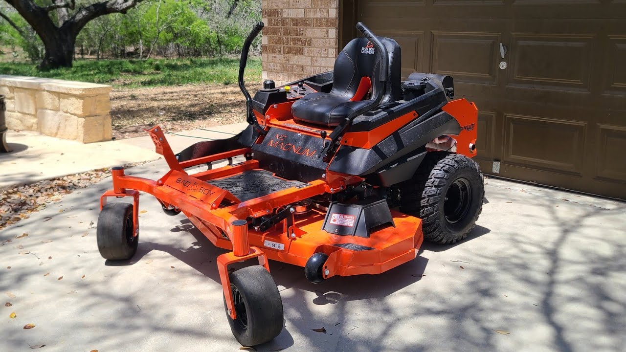 BAD BOY MOWER IS A MINI TANK (MZ MAGNUM)