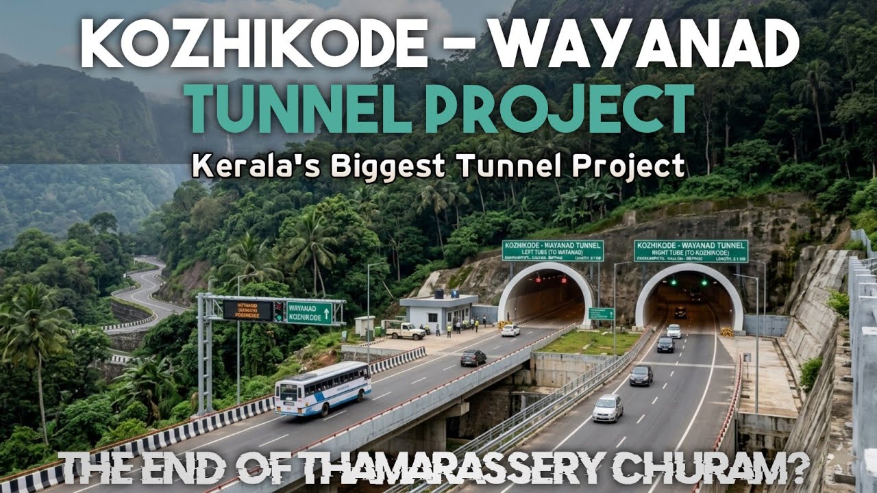 Kerala's Biggest Tunnel Road project 😳 KOZHIKODE WAYANAD Tunnel | #kerala #thamarassery #churam 