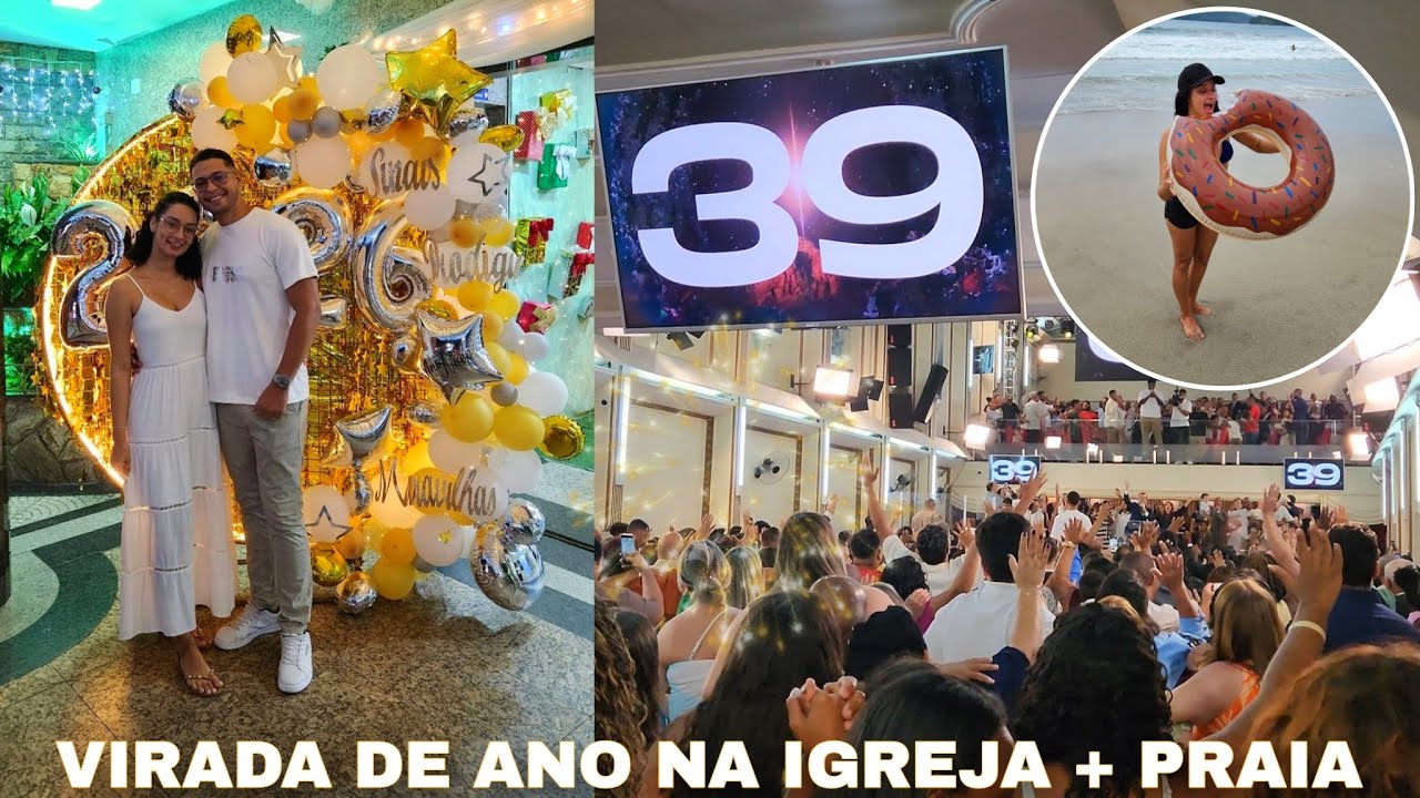 🎆NOSSA VIRADA DE ANO NA IGREJA EM FAMÍLIA + PRAIA | Dia 31 E Dia 1