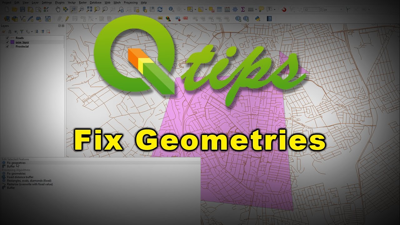 QGIS Fix Geometry