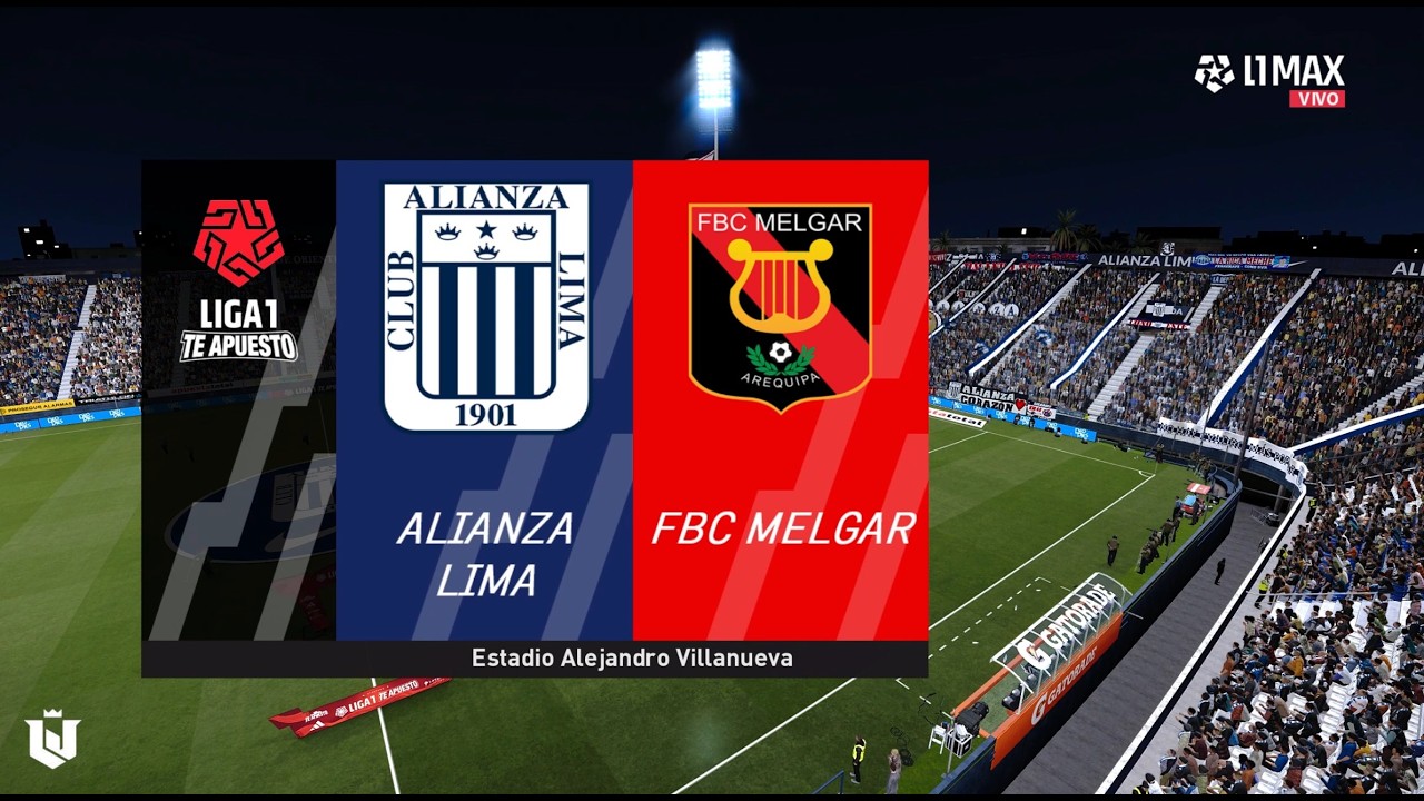 Alianza Lima vs Melgar ● Apertura Liga 1 2026 | Gameplay Pes 2021