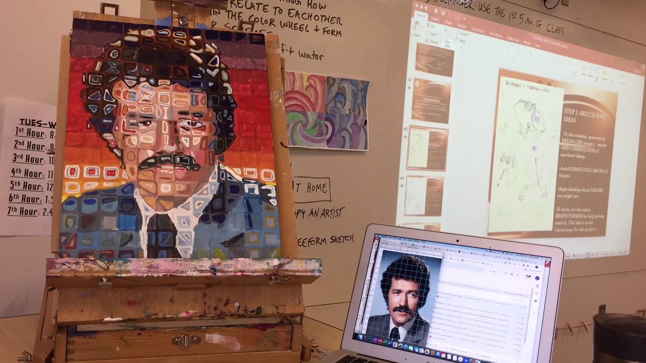 Chuck Close Style Time Lapse Tutorial