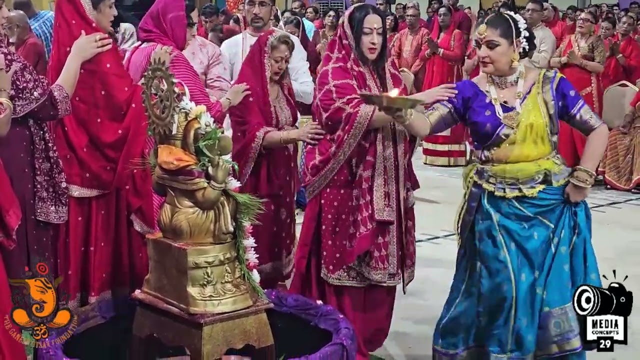 Pundit Sunil Seetahal Maharaj & Members Of The Ganesh Utsav Foundation Ganesh Utsav Yagna 2025 Arti!