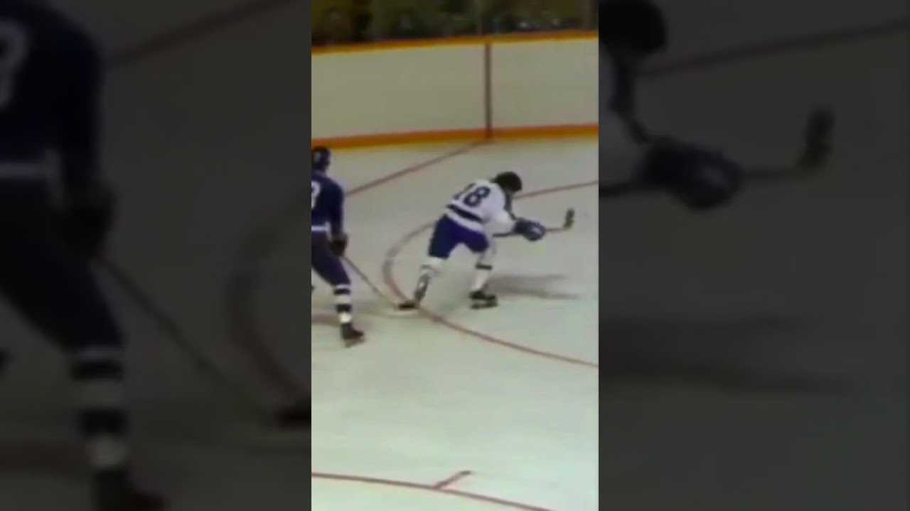 Borje Salming Blasts One!! (Leafs vs Penguins, Game 2, Preliminary Round, 1977 Playoffs) #leafs