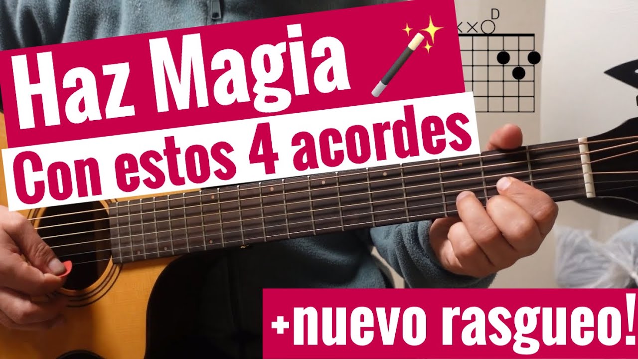 Con estos 4 ACORDES se hace MAGIA - Sol Mim Do Re con Ejercicio para Practicar