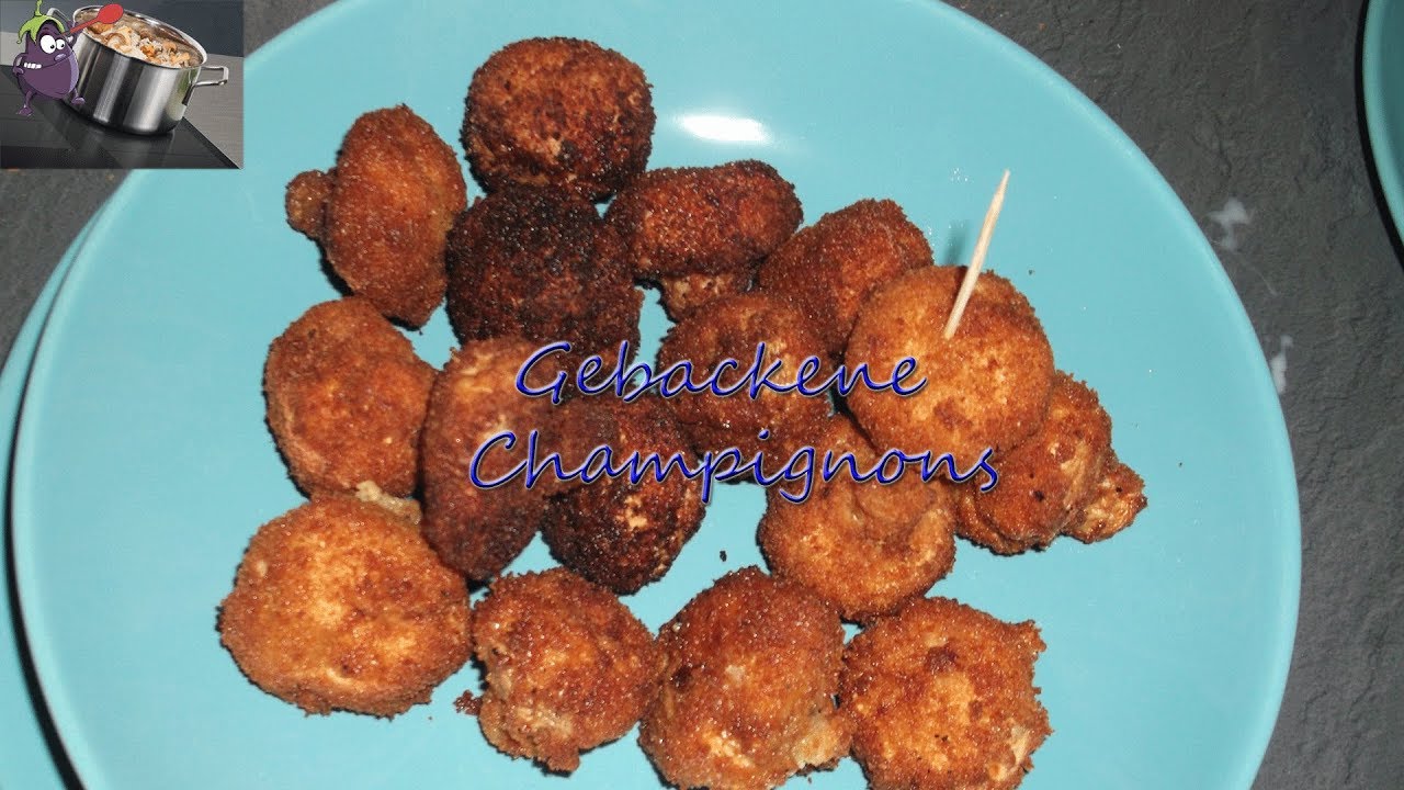 Gebackene Champignons
