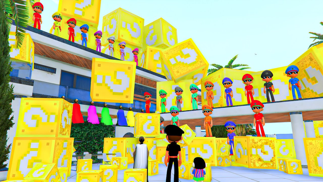 🤯😡Shinchan Little Singham Open 1000 Mystery Box Granny in Jail in Gta 5 Gameplay