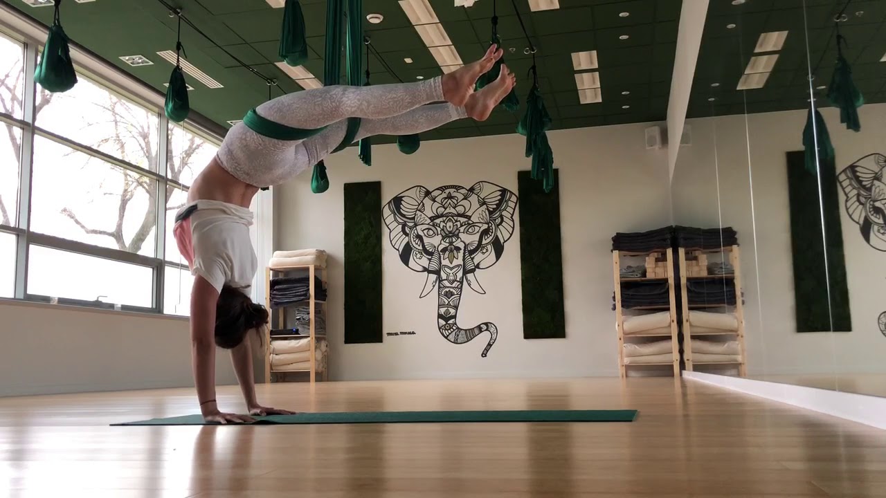 advanced  UNNATA&reg; Aerial Yoga asana